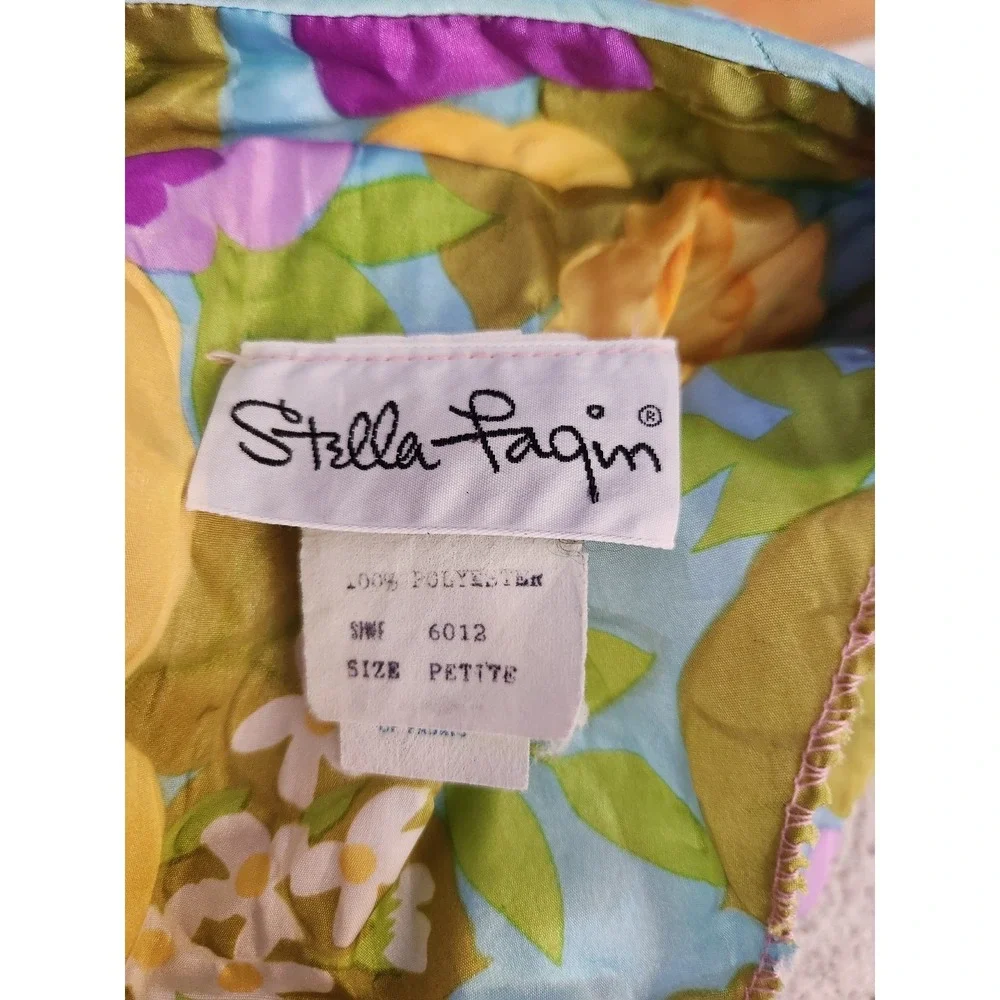 70s Flower Power Zip Front‎ Robe - Picture 4 of 4
